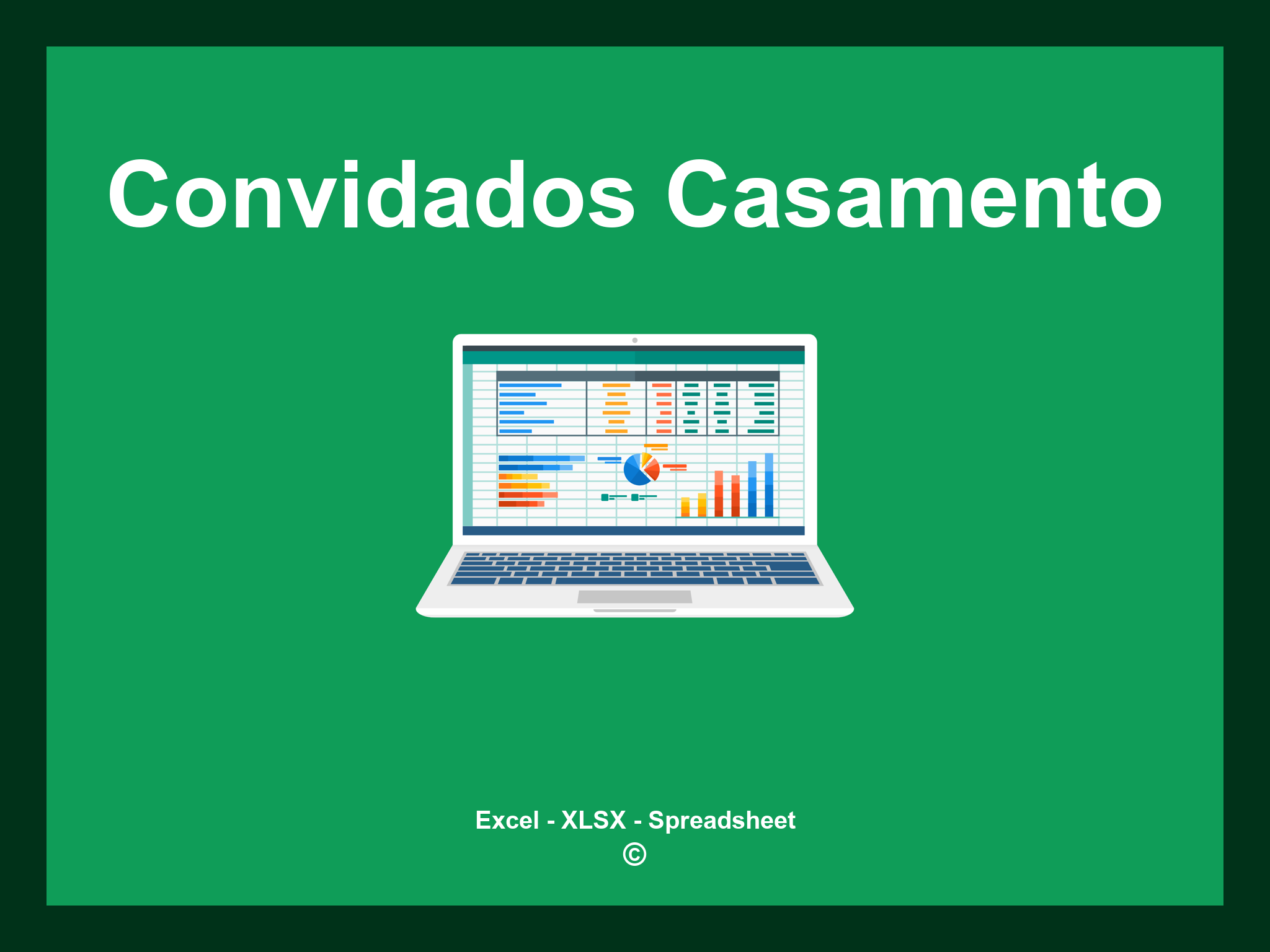 Planilha Convidados Casamento Excel